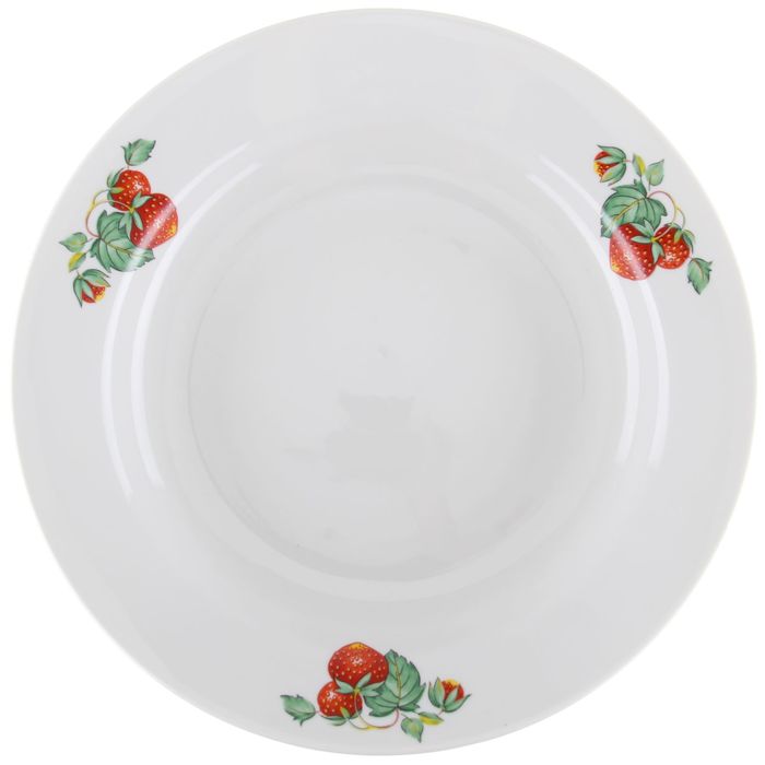 Тарелка глубокая 23,5 см "Цветущая земляника", 450 мл