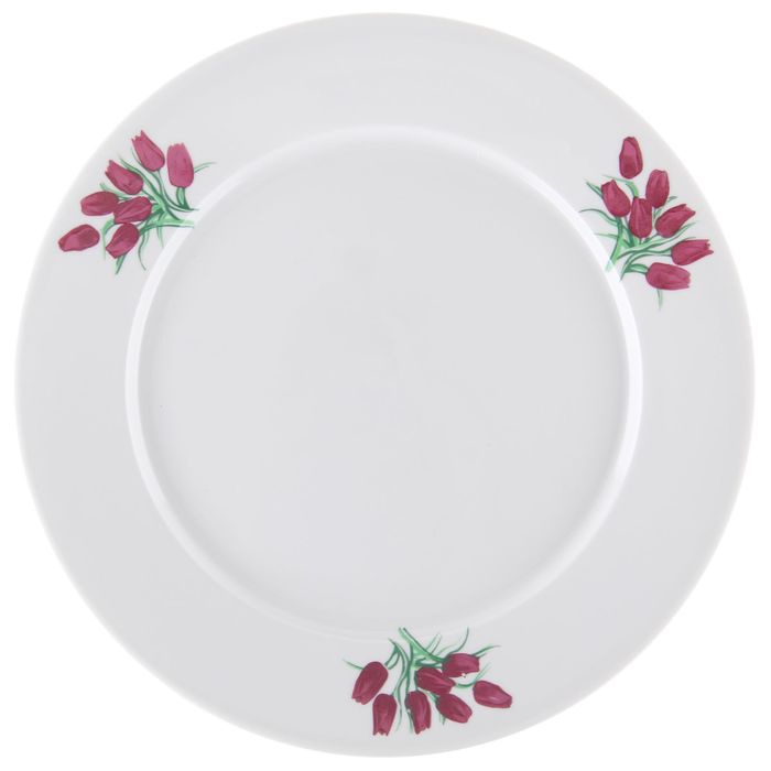 Тарелка мелкая 24 см "Тюльпаны"