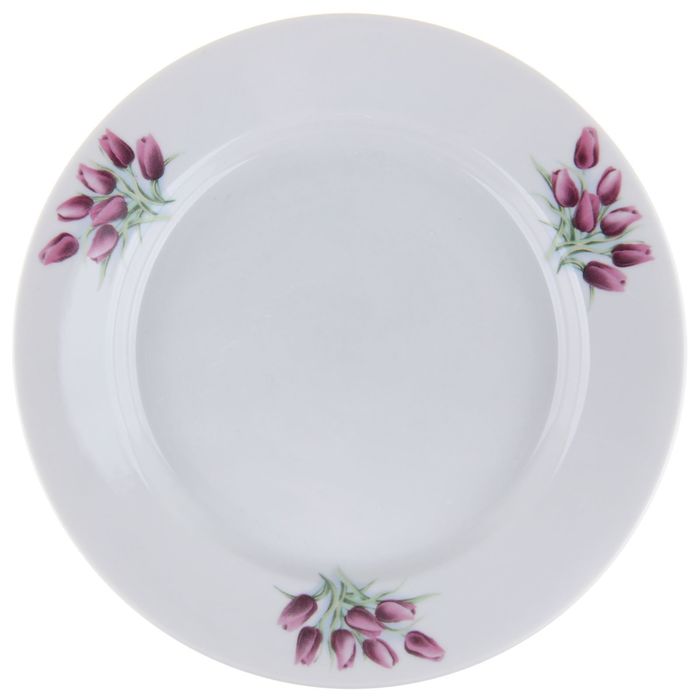 Тарелка мелкая 20 см "Тюльпаны"
