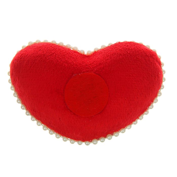 Мягкий магнит "Любимой мамочке", сердечко с бусинами