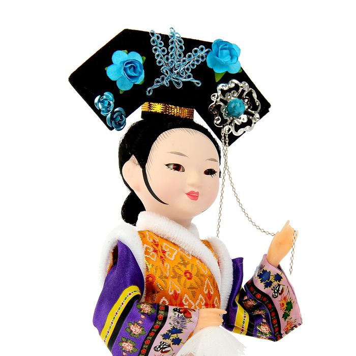 Кукла коллекционная "Девочка-китаянка с платочком"