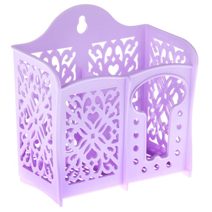 Сушилка для столовых приборов "Узоры", 2 отделения, цвета МИКС