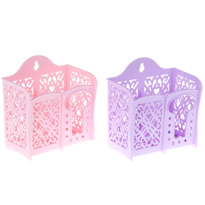 Сушилка для столовых приборов "Узоры", 2 отделения, цвета МИКС