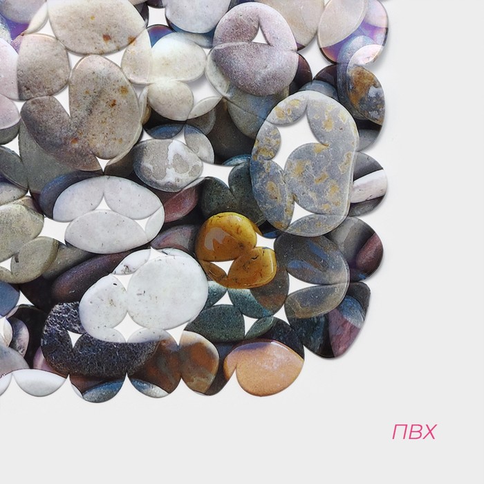 Коврик в раковину "Галька" 28х25 см,