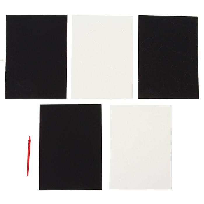 3 гравюры и 2 трафарета "Животные" А4 с цветным основанием