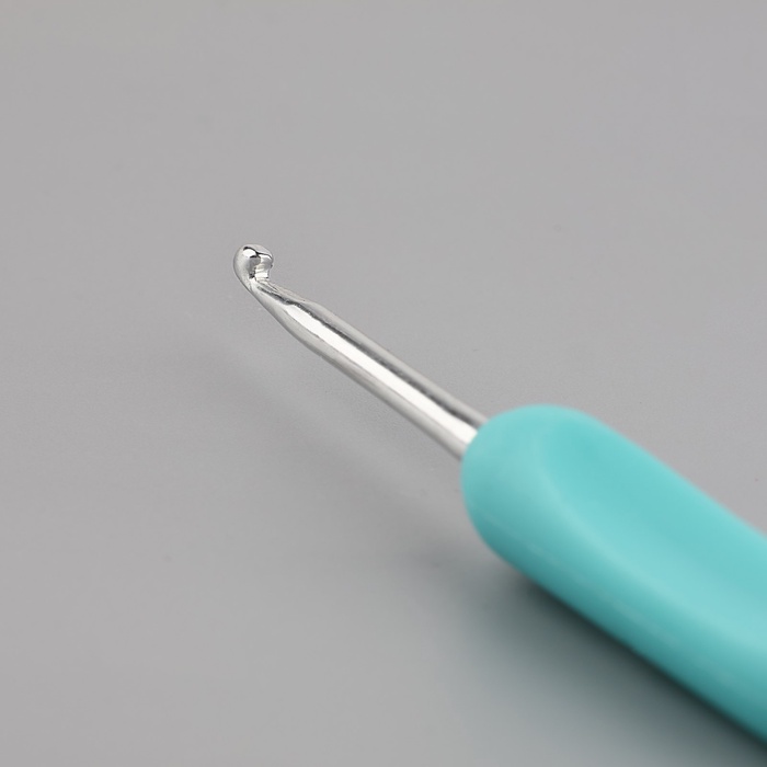 Крючок для вязания, d=3мм, 14см, цвет серый