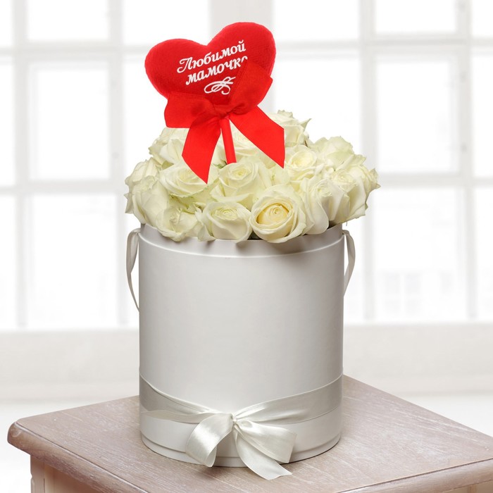 Сердечко на палочке "Любимой мамочке"