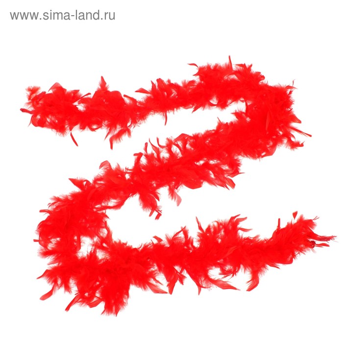 

Карнавальный шарф-перо, 180 см, цвет красный