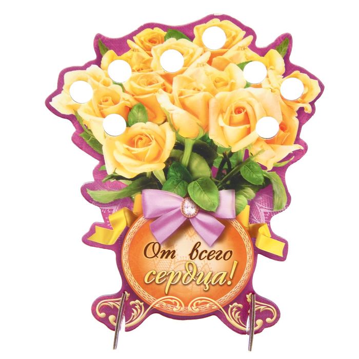 Настольная фигурка со свитками "С 8 Марта!" (бабушке)