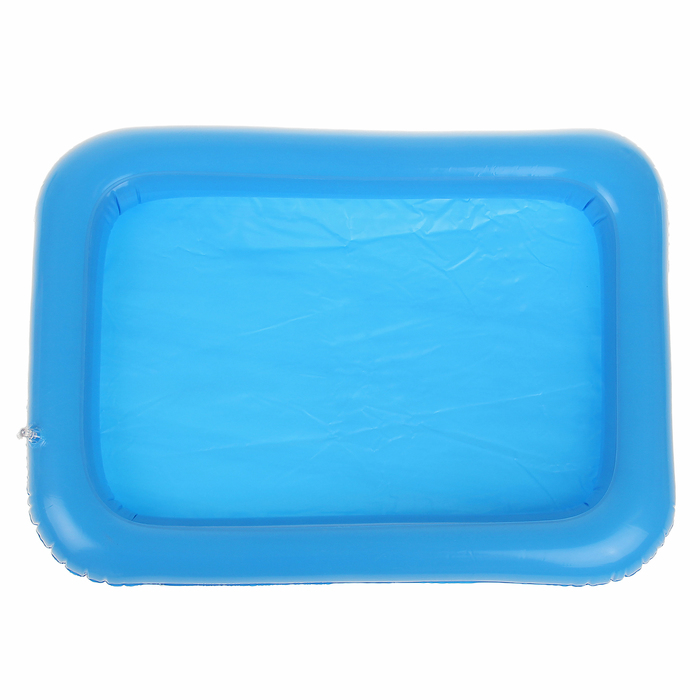 Песок для лепки "Замки", 10 формочек + совок, песочница надувная, зелёный и голубой по 1 кг