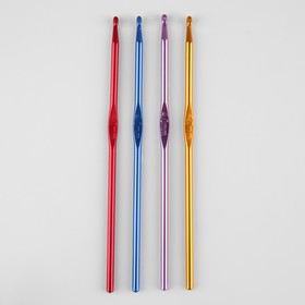 Крючок для вязания, d = 4 мм, 15 см, цвет МИКС от Сима-ленд