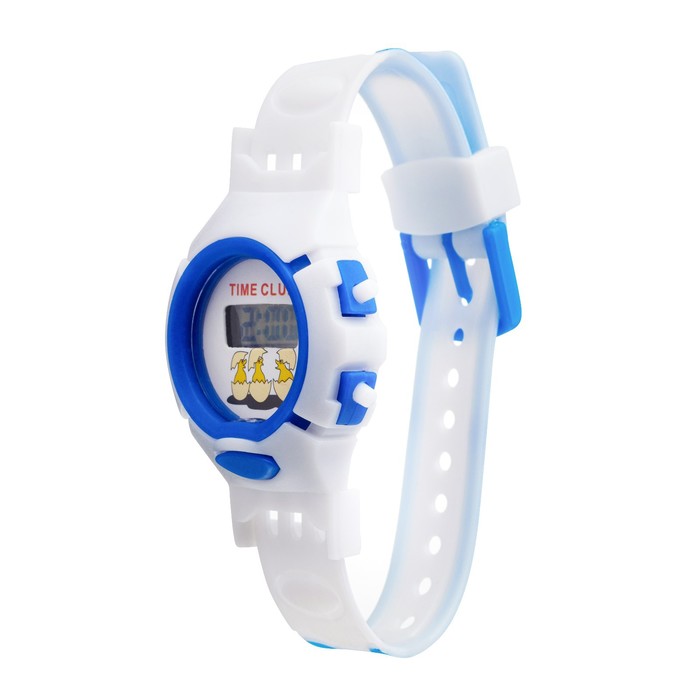 Часы наручные электронные детские "Джуниор", ремешок силикон, l-22 см, микс