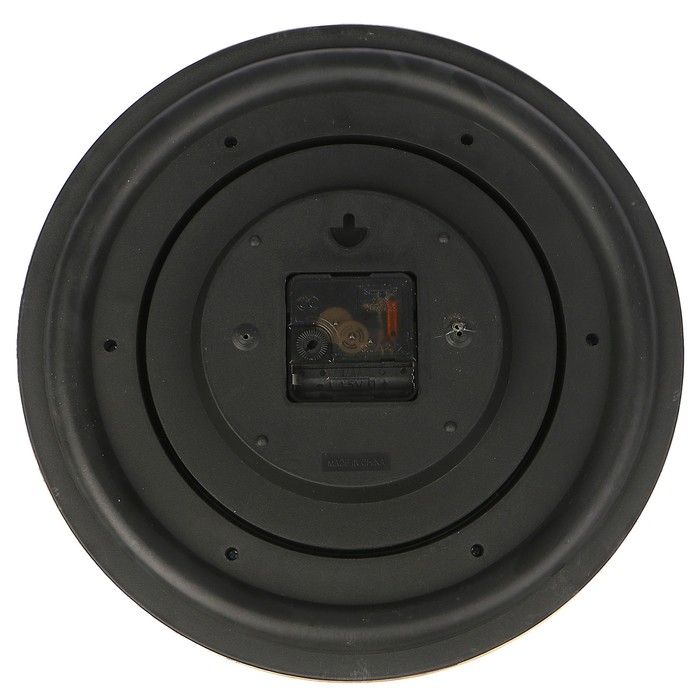 Часы настенные круглые "Серия Сумрак. Листья", d=29,5 см, рама хром, циферблат состаренный