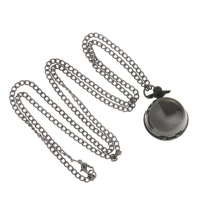 Карманные кварцевые часы «Леди. Хром», на цепочке 80 см