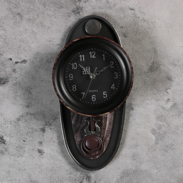 Часы настенные "Серия Элея. Старина." на накладке, под халцедон