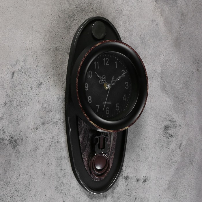 Часы настенные "Серия Элея. Старина." на накладке, под халцедон