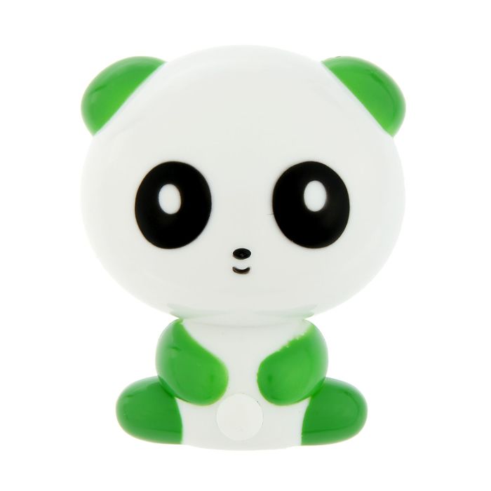 Ночник "Панда", зелёный, 1 LED