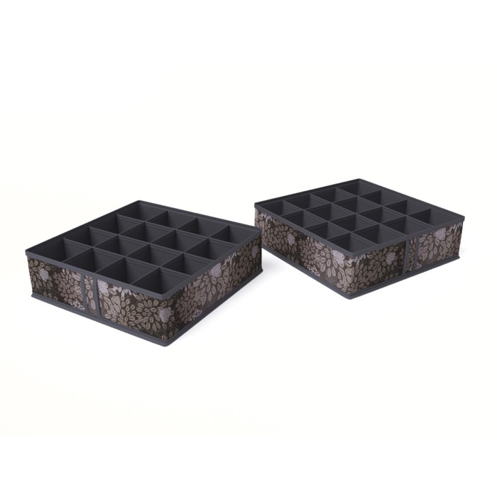 Чехол для мелочей 16 ячеек "Серебро"