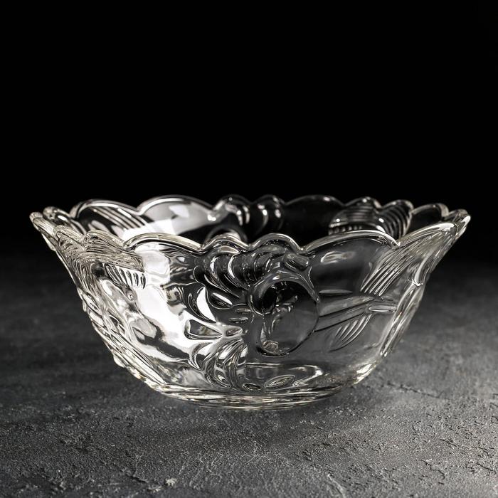 Набор салатников "Утренняя роса", 7 шт: 1 большой 1,2 л (22х9 см), 6 малых 250 мл (12х5 см)