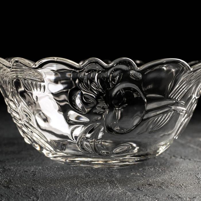 Набор салатников "Утренняя роса", 7 шт: 1 большой 1,2 л (22х9 см), 6 малых 250 мл (12х5 см)