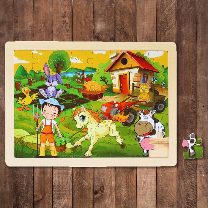 Пазл Мульт "Ферма", 40 элементов