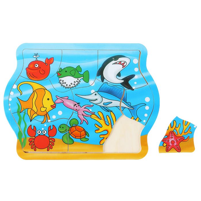 Пазл фигурный "Море", 9 элементов