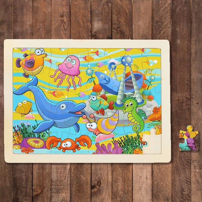 Пазл Мульт "Подводный мир", 40 элементов