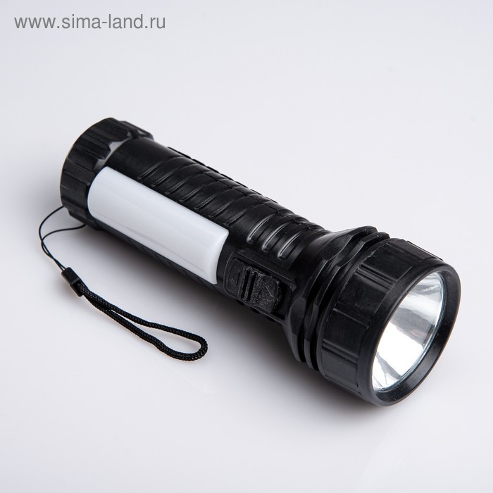 фото Фонарь ручной "колор", 8 led, 2 режима, 3 аа, 5.5 х 5.5 х 16 см, микс