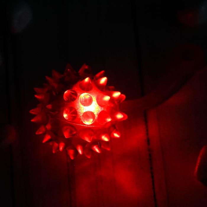 Мяч «Ёжик», световой, 4,5 см, цвета МИКС