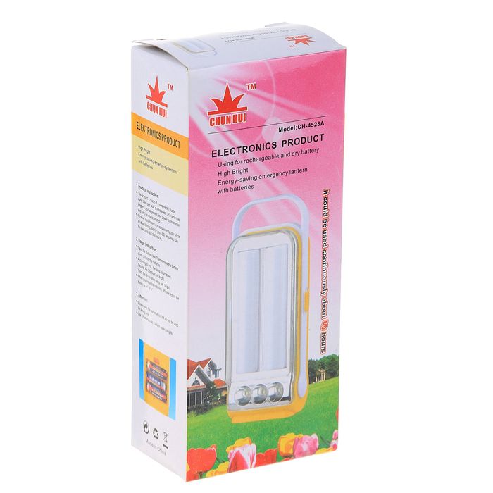 Фонарик переносной "Марс", 5 диодов, 2 режима цвета МИКС