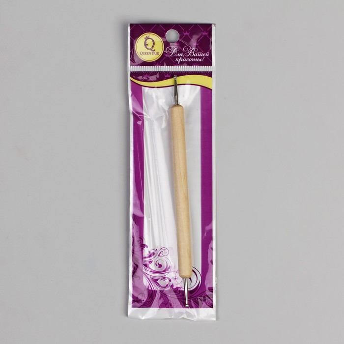 Дотс двусторонний, 13см, деревянный