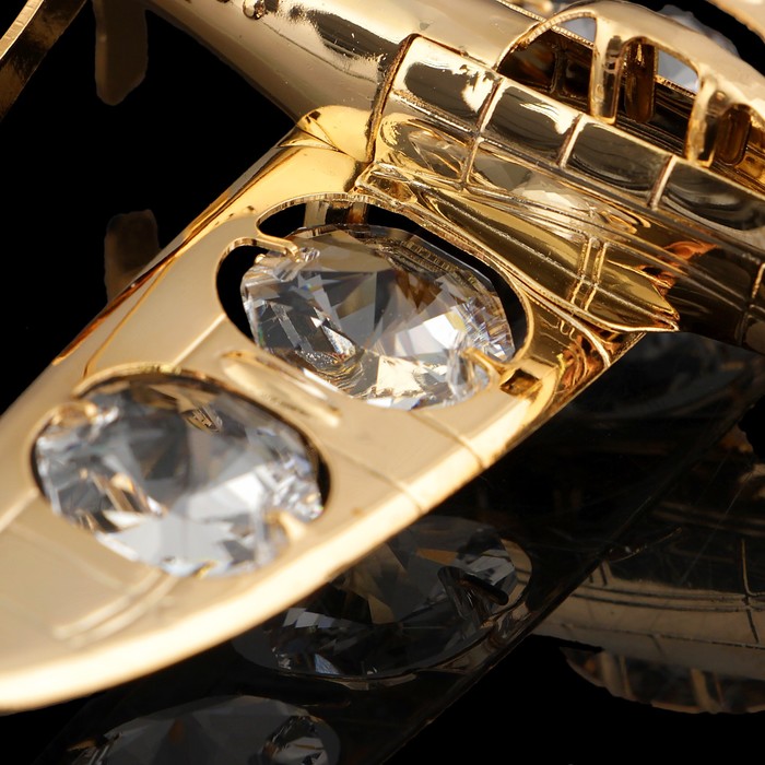 Сувенир «Самолет», 11×8×2 см, с кристаллами Сваровски