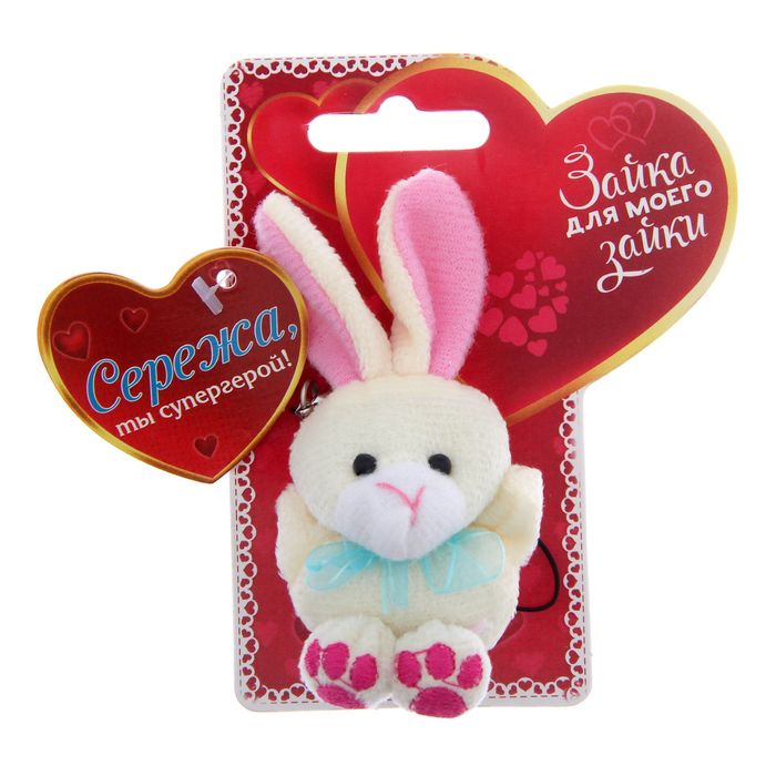 Именной зайка "Сережа"